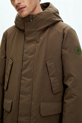 Parka con cappuccio - Kaki