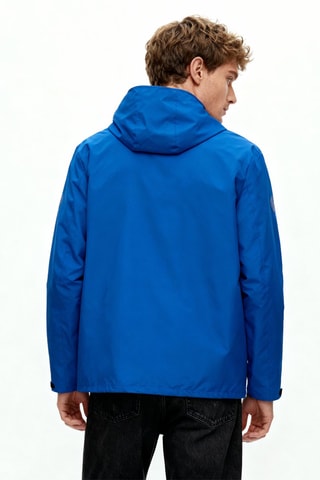 Giacca a vento con cappuccio - Blu