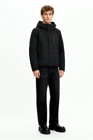 Giacca con cappuccio - Verde scuro