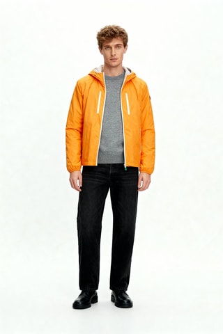 Giacca a vento con cappuccio - Arancione
