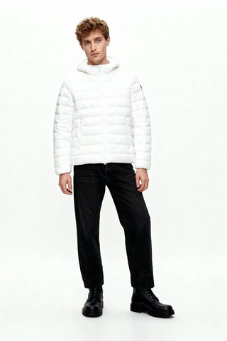 Piumino con cappuccio - Bianco