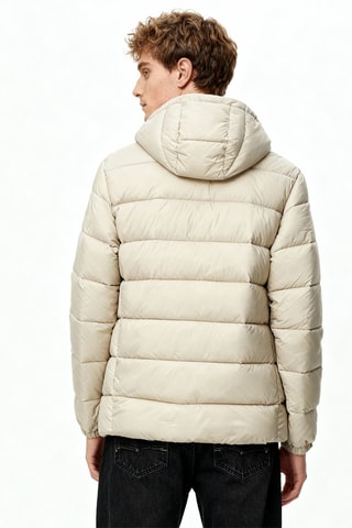 Piumino con cappuccio - Beige