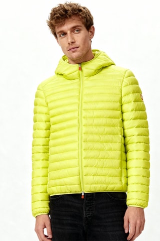 Piumino con cappuccio - Verde chiaro
