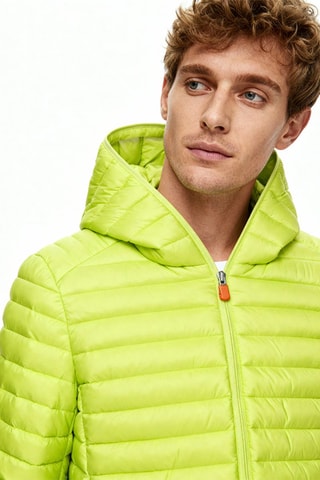 Piumino con cappuccio - Verde chiaro