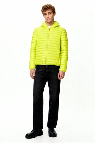 Piumino con cappuccio - Verde chiaro