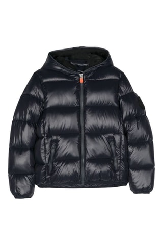 Piumino con cappuccio - Blu notte