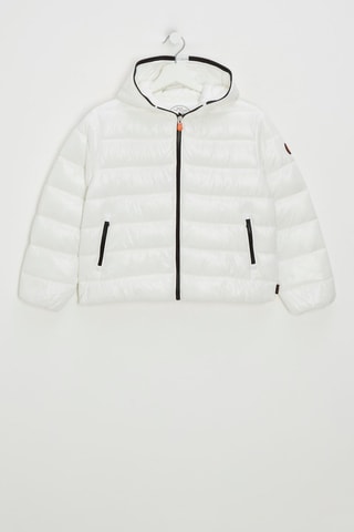 Piumino con cappuccio - Bianco