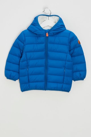 Piumino con cappuccio - Blu