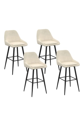 4 tabourets de bar Olivia - 44 x 92 x 46 cm