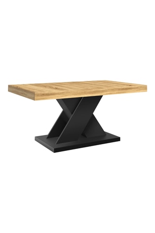 Table basse Alexia - Imitation bois et noir