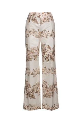 Pantalon taille haute - Beige