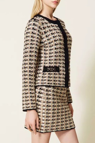 Veste en tweed et laine - Beige