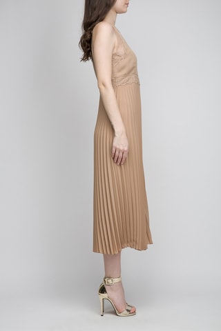 Robe midi - Beige