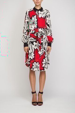 Robe chemise - Rouge