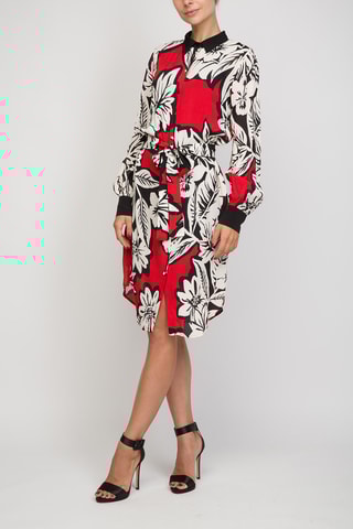 Robe chemise - Rouge