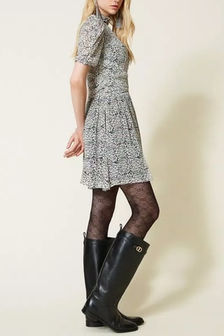 Robe patineuse - Blanc et noir