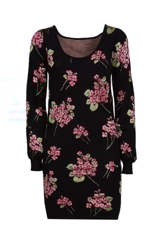 Robe pull - Noir et rose