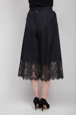 Jupe-culotte taille haute - Noir