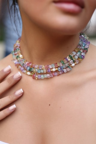 Collar bañado en oro fino amarillo