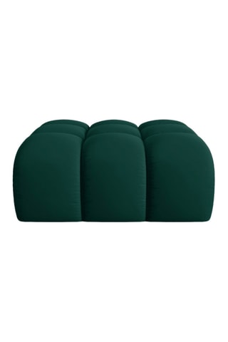 Pouf Halley - Vert - Toucher velours