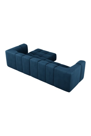 Canapé d'angle droit modulaire Adams Bleu roi