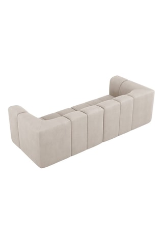 Canapé modulaire Adams - Beige - 3 places - Tissu chenille