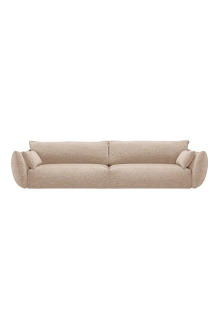 Canapé Clau - Beige - 4 places - Toucher soie