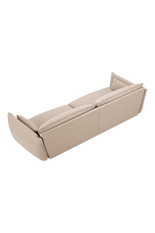 Canapé Clau - Beige - 4 places - Toucher soie