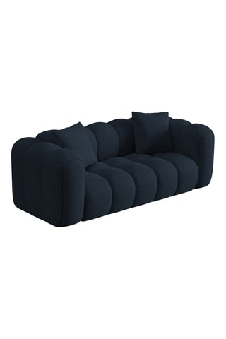 Canapé Arden - Bleu roi - 2 places - En tissu structurel 