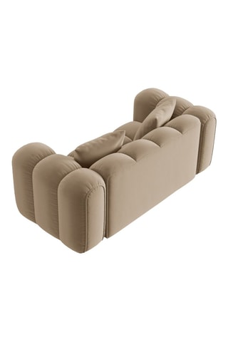 Canapé Astro - Ecru - 2 places - En tissu velours