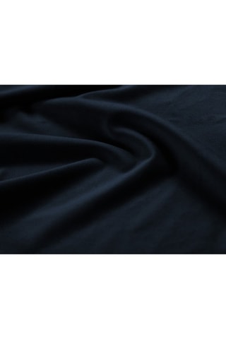 Canapé d’angle droit Agave - Bleu marine - 3 places - En tissu velours