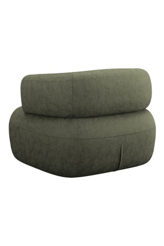 Fauteuil Aldrin - Vert - En tissu chenille