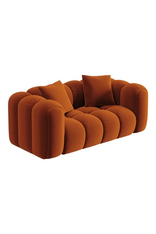 Canapé - Astro - Orange - 2 places - En velours