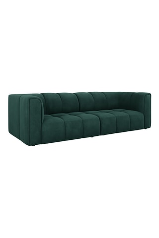 Canapé modulaire Adams - Vert bouteille - 3 places - En tissu chenille et velours