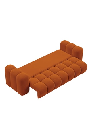 Canapé convertible Astro - Orange - 3 places - En velours