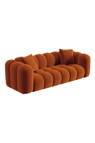 Canapé modulaire Astro - Orange - 4 places - En velours