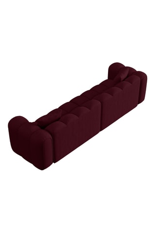 Canapé Arden - Bordeaux - 4 places - En tissu chenille moly
