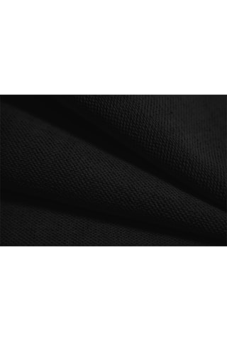 Canapé d'angle droit modulaire Astro - Noir - 3 places - En tissu chenille moly