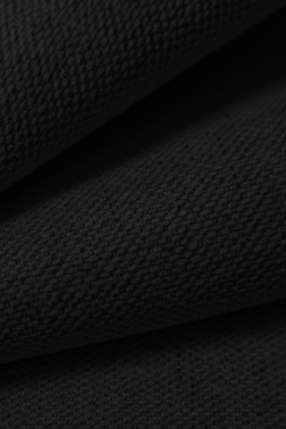 Canapé d'angle modulable Talia - Noir - 6 places - En tissu chenille moly