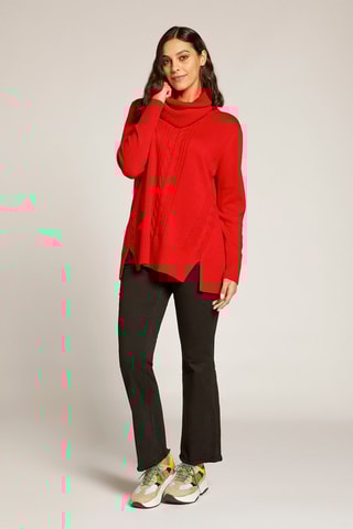 Pull en laine et cachemire - Rouge