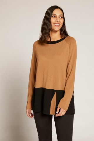 Pull en laine et cachemire - Marron