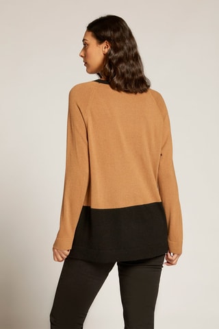 Pull en laine et cachemire - Marron