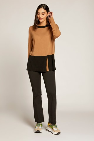 Pull en laine et cachemire - Marron