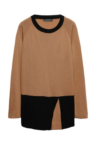 Pull en laine et cachemire - Marron