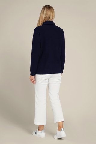 Pull en laine et cachemire - Bleu marine