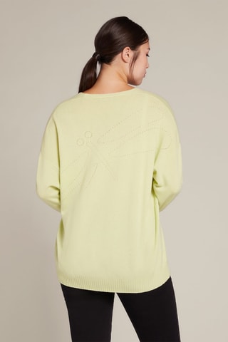 Pull oversize en laine - Jaune
