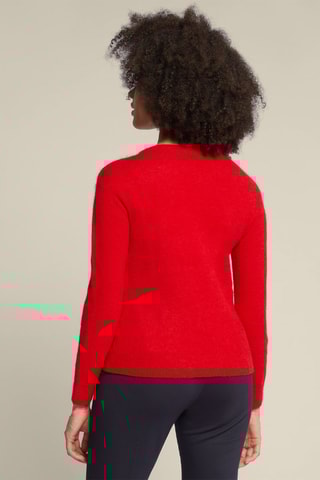 Pull en alpaga et laine - Rouge