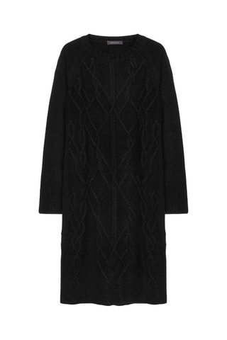Robe pull en laine et cachemire - Noir