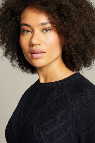 Robe pull en laine et cachemire - Noir