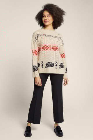 Pull en laine et cachemire - Beige